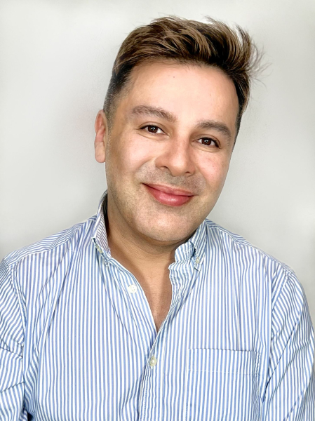 A photo of makeup artist Christian Briceno.